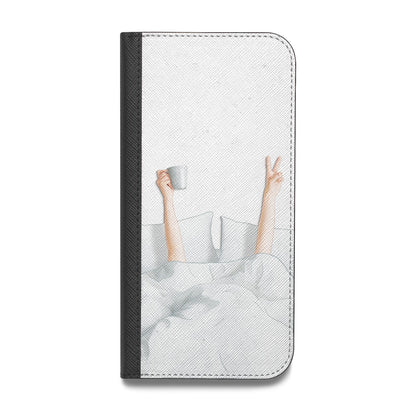 Morning Coffee Vegan Leather Flip Samsung Case
