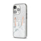 Morning Coffee iPhone 14 Pro Glitter Tough Case Silver Angled Image