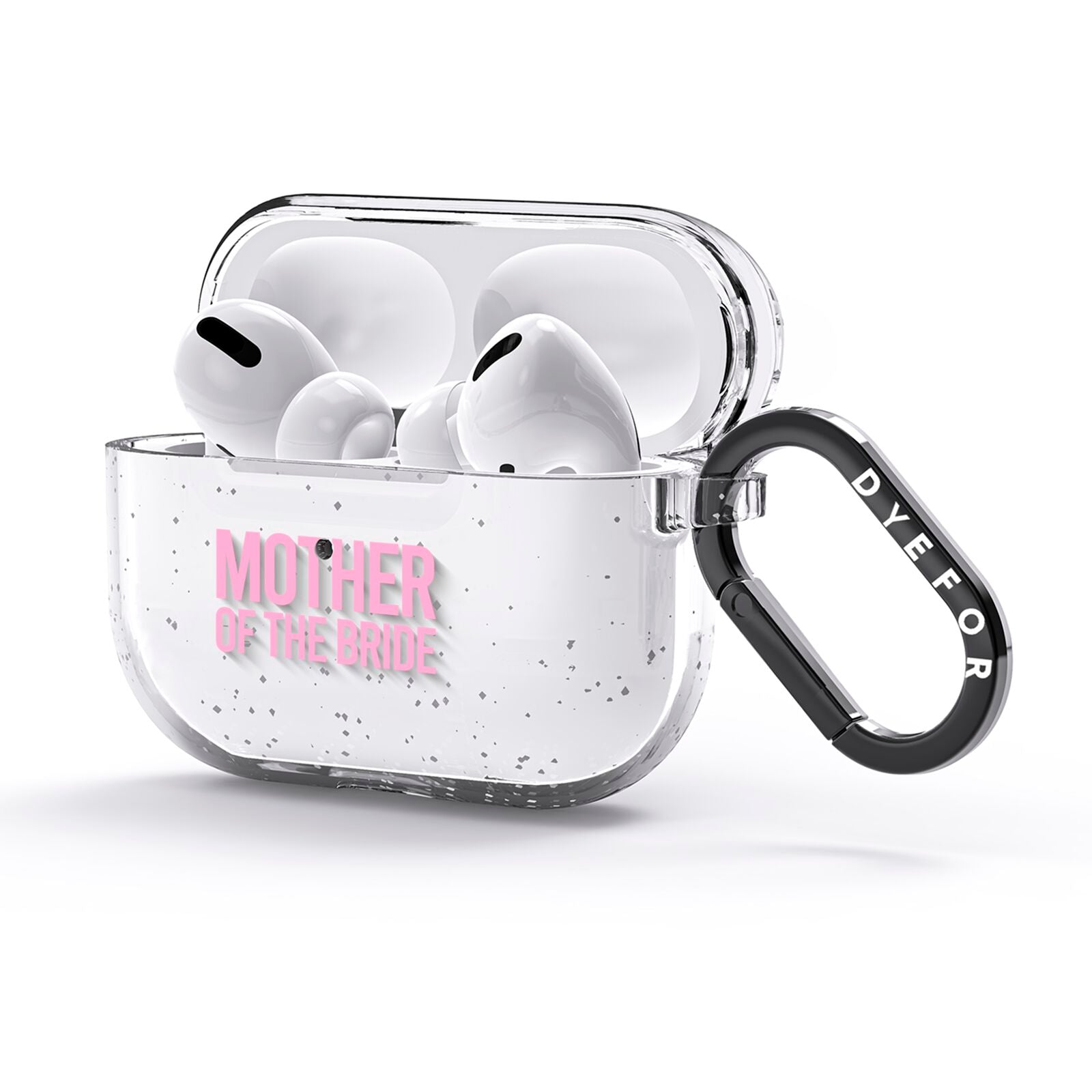 Mother of the Bride AirPods Glitter Case 3rd Gen Side Image