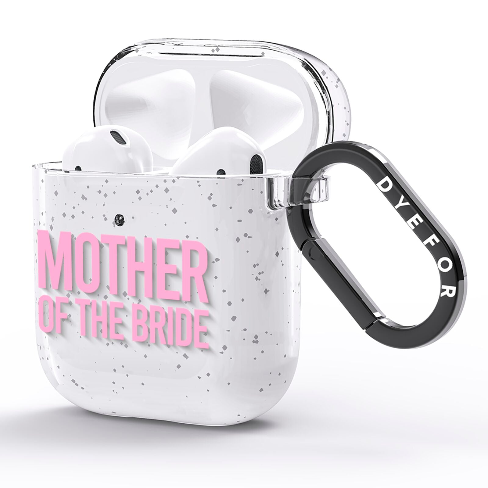 Mother of the Bride AirPods Glitter Case Side Image