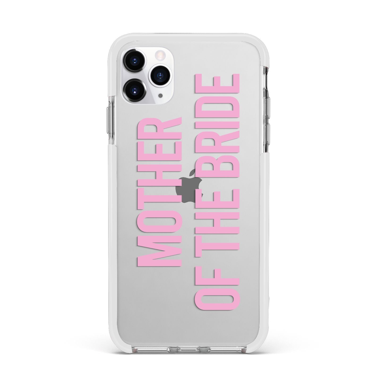 Mother of the Bride Apple iPhone 11 Pro Max in Silver with White Impact Case