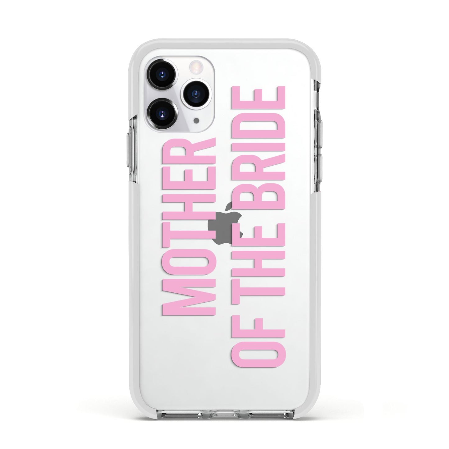 Mother of the Bride Apple iPhone 11 Pro in Silver with White Impact Case