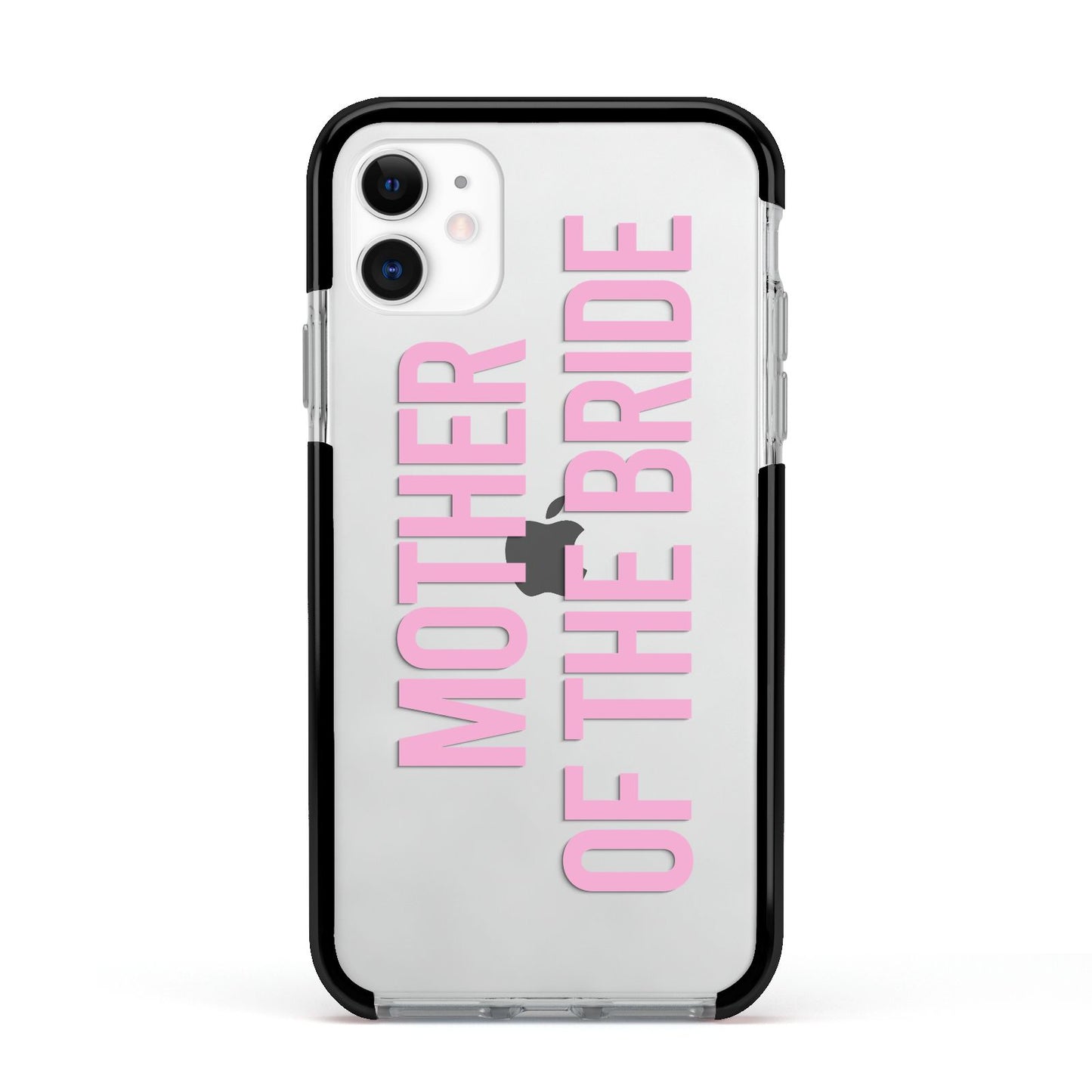 Mother of the Bride Apple iPhone 11 in White with Black Impact Case