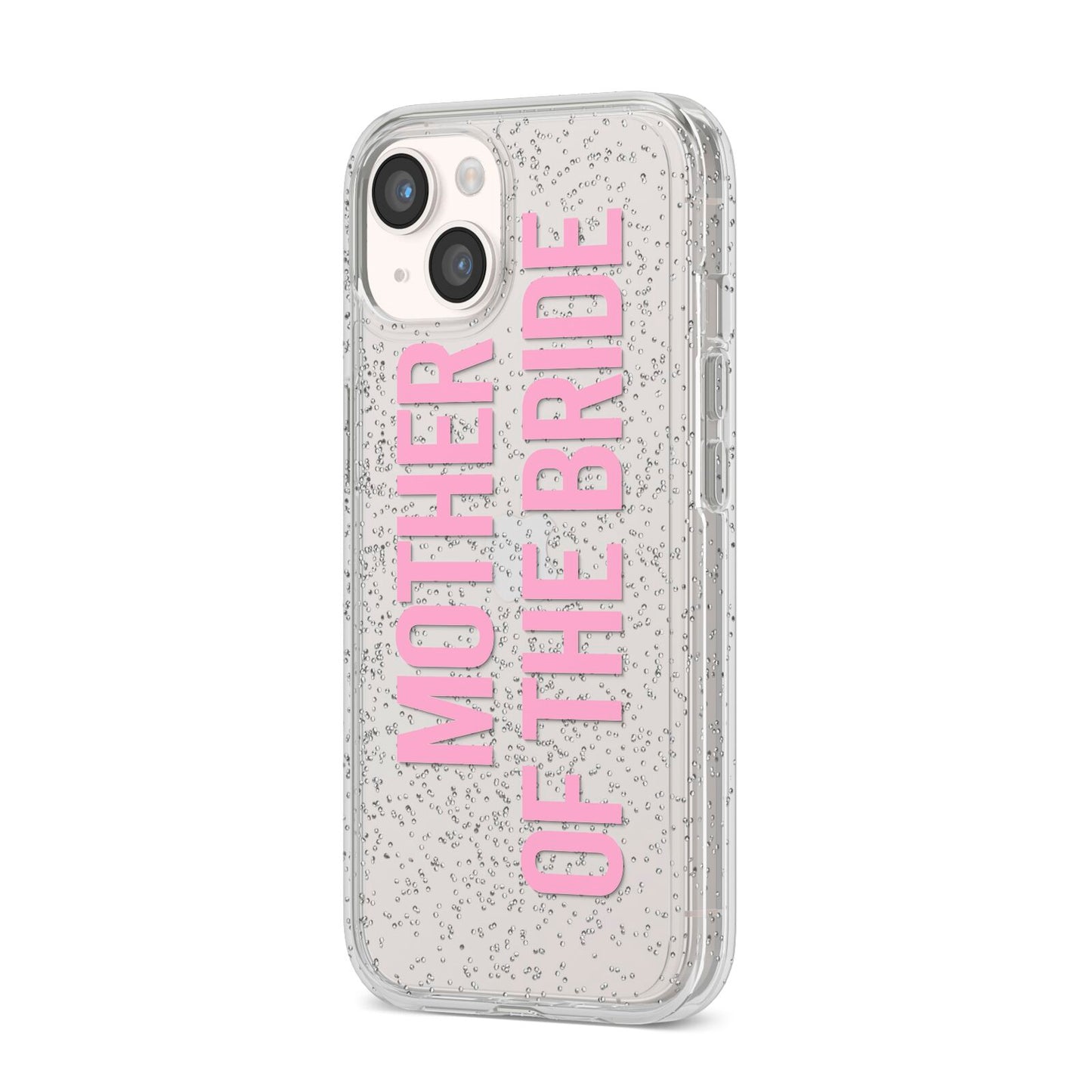 Mother of the Bride iPhone 14 Glitter Tough Case Starlight Angled Image