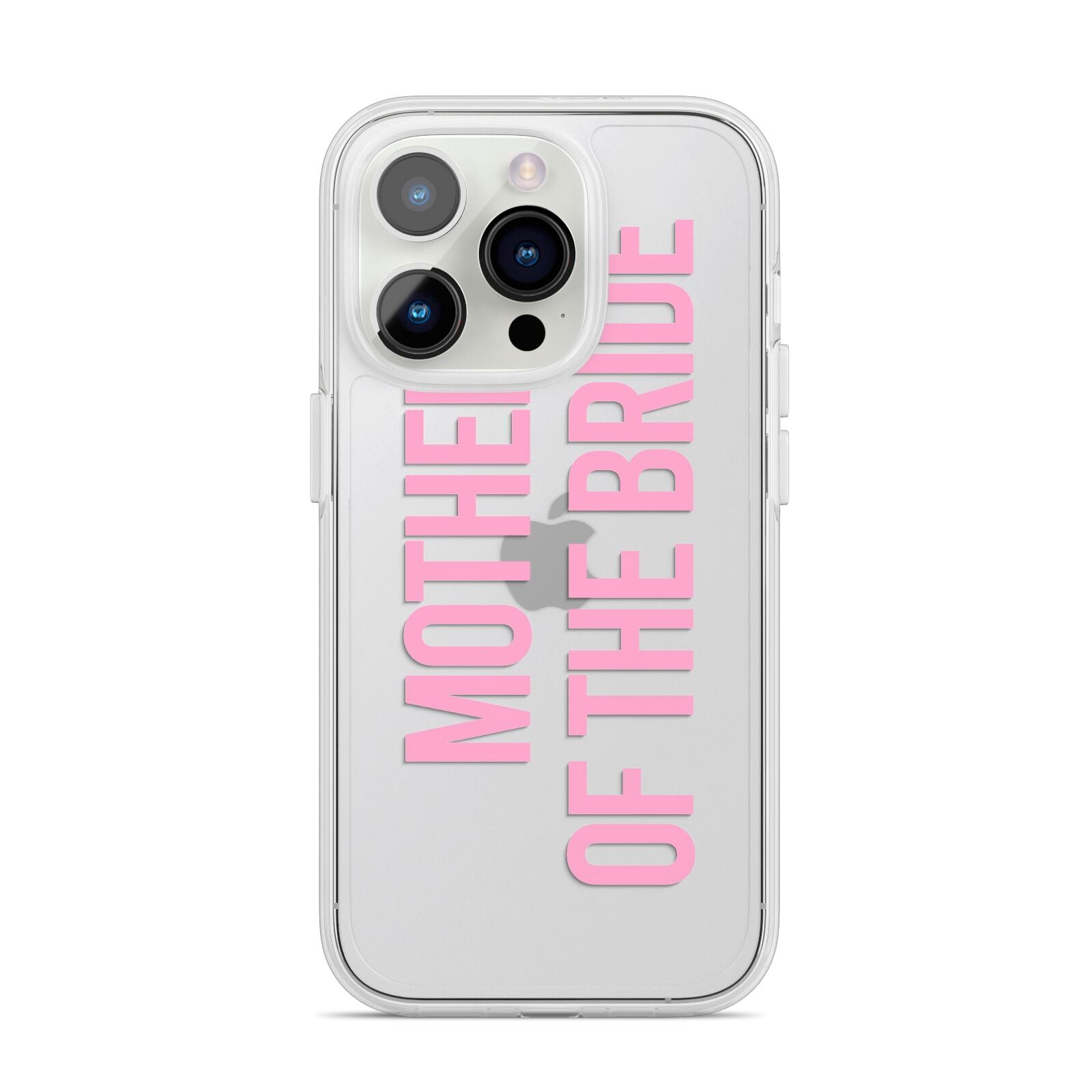Mother of the Bride iPhone 14 Pro Clear Tough Case Silver