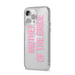Mother of the Bride iPhone 14 Pro Max Clear Tough Case Silver Angled Image