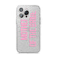 Mother of the Bride iPhone 14 Pro Max Glitter Tough Case Silver