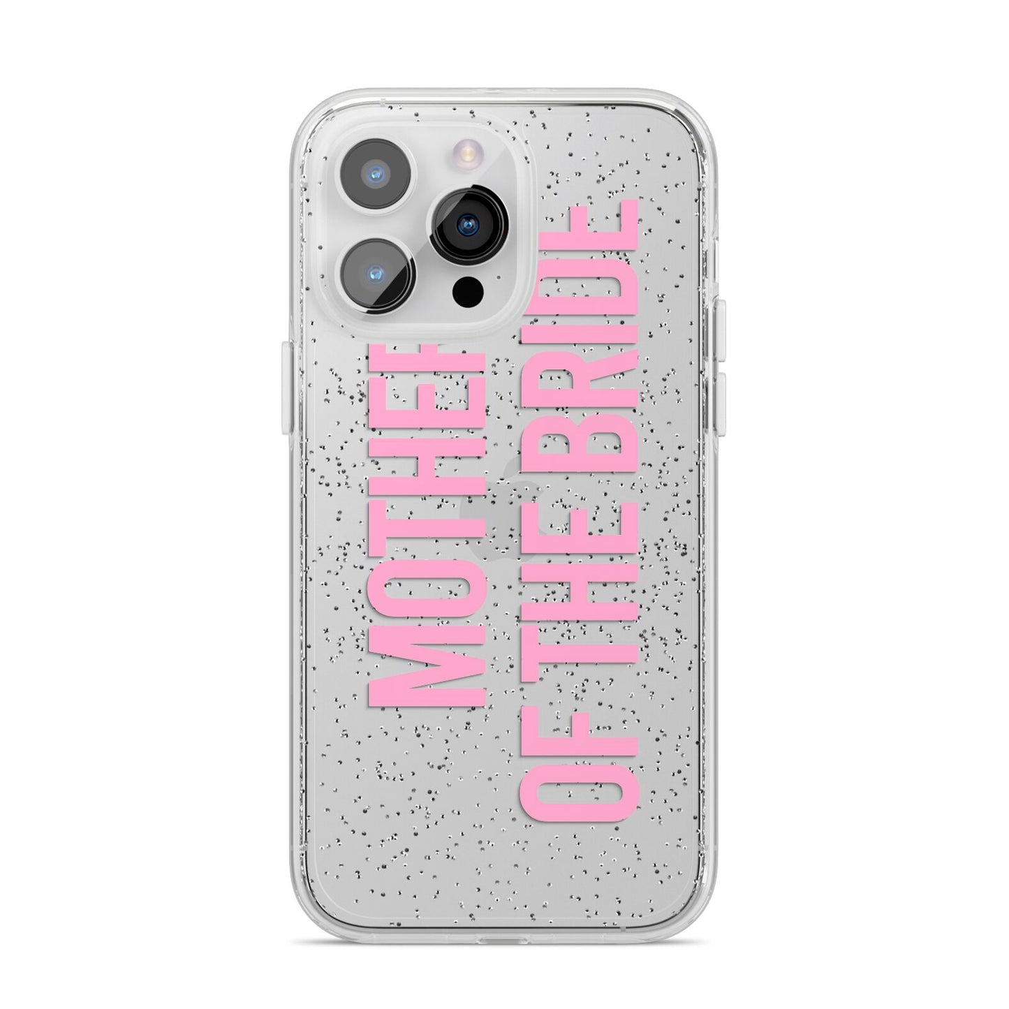Mother of the Bride iPhone 14 Pro Max Glitter Tough Case Silver