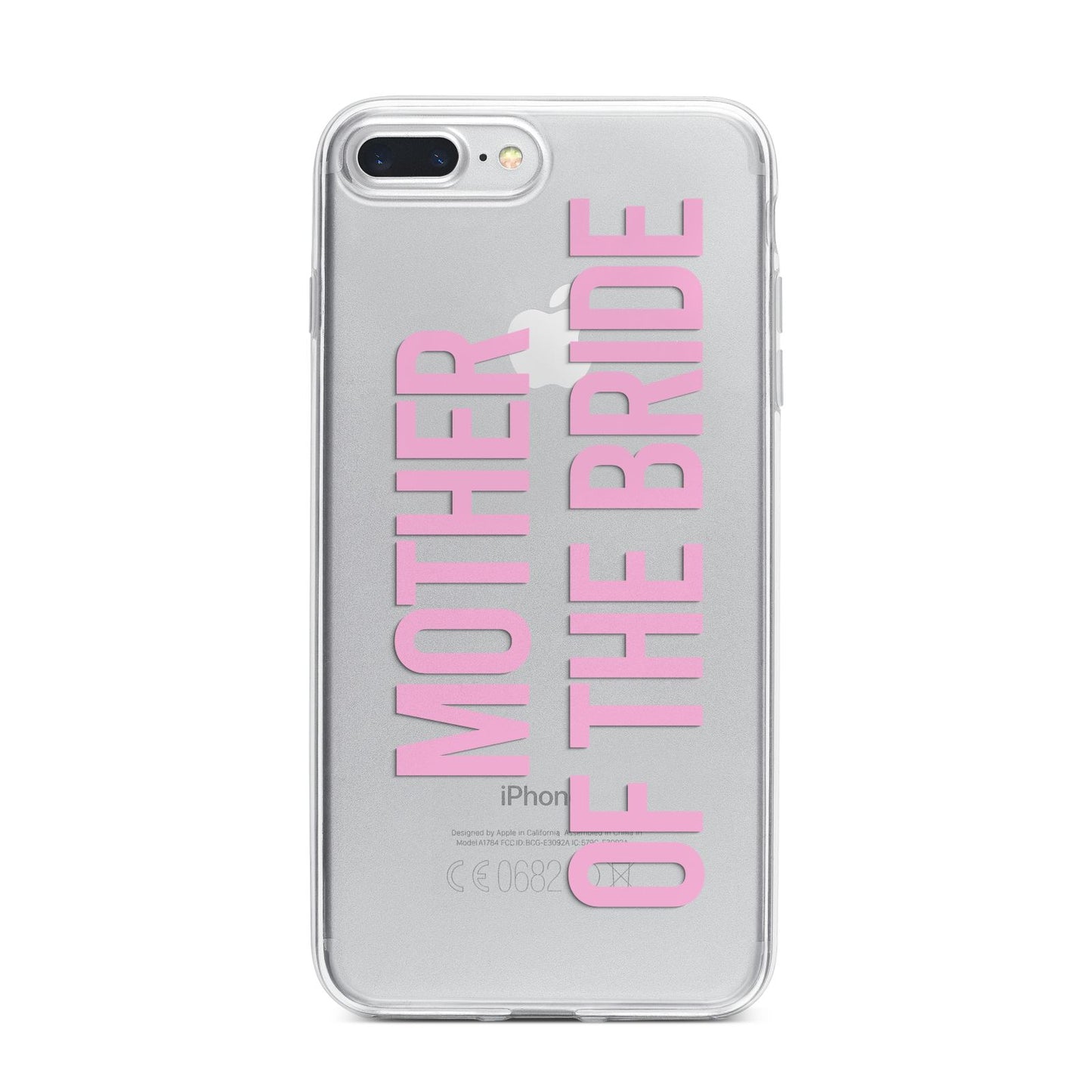 Mother of the Bride iPhone 7 Plus Bumper Case on Silver iPhone