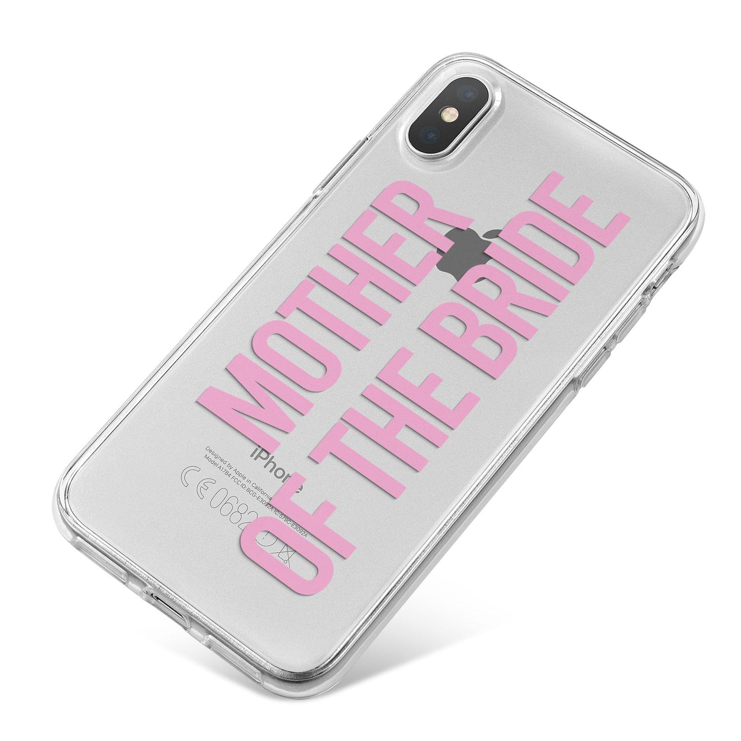 Mother of the Bride iPhone X Bumper Case on Silver iPhone