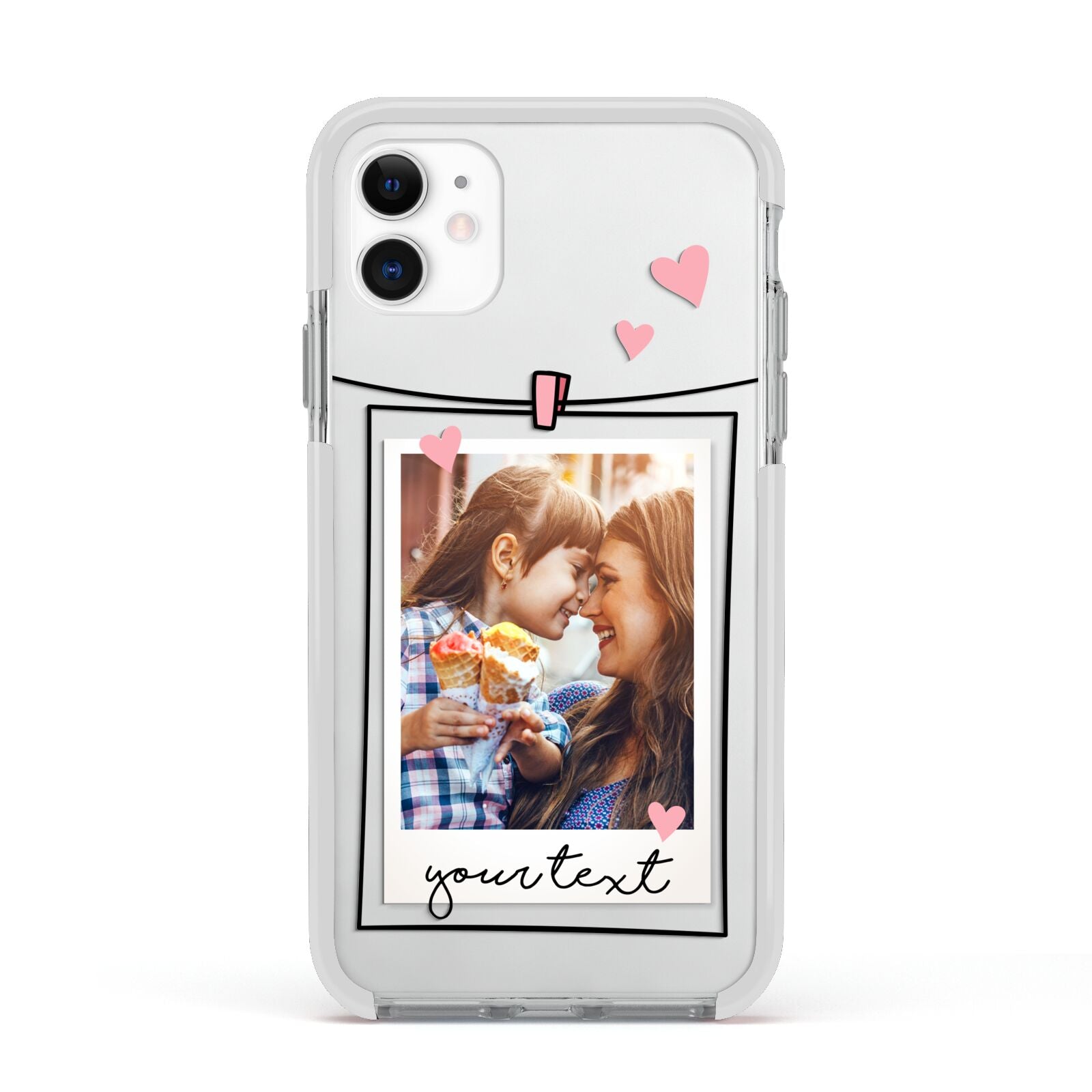 Mother s Day Photo Apple iPhone 11 in White with White Impact Case