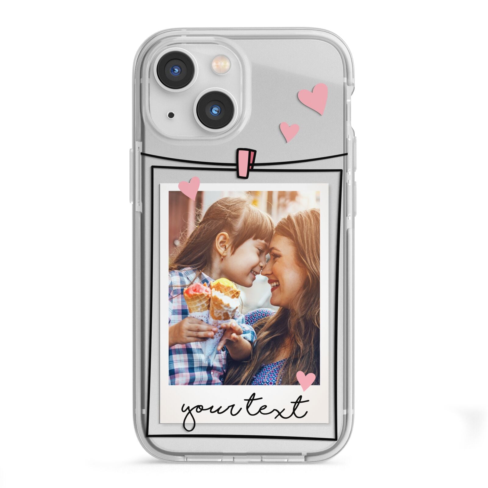 Mother s Day Photo iPhone 13 Mini TPU Impact Case with White Edges