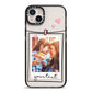 Mother s Day Photo iPhone 14 Plus Black Impact Case on Silver phone