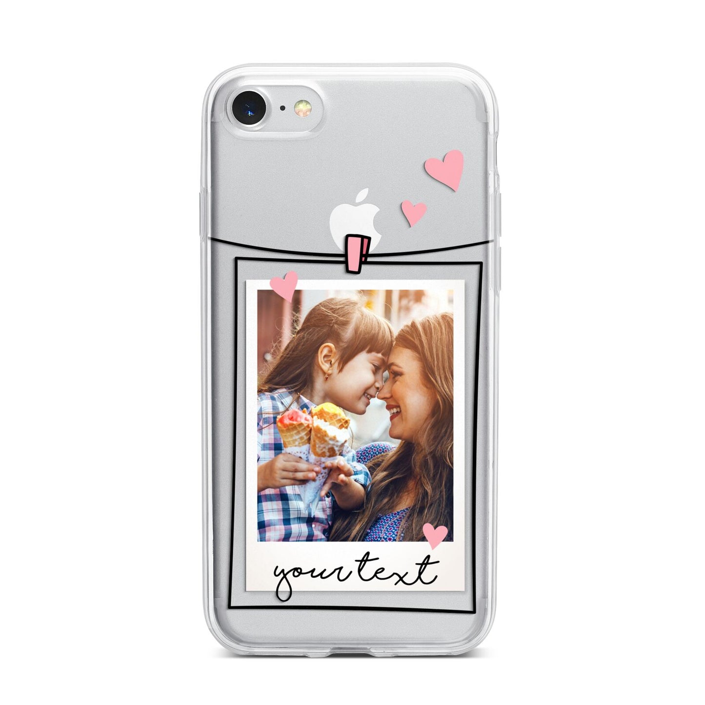 Mother s Day Photo iPhone 7 Bumper Case on Silver iPhone