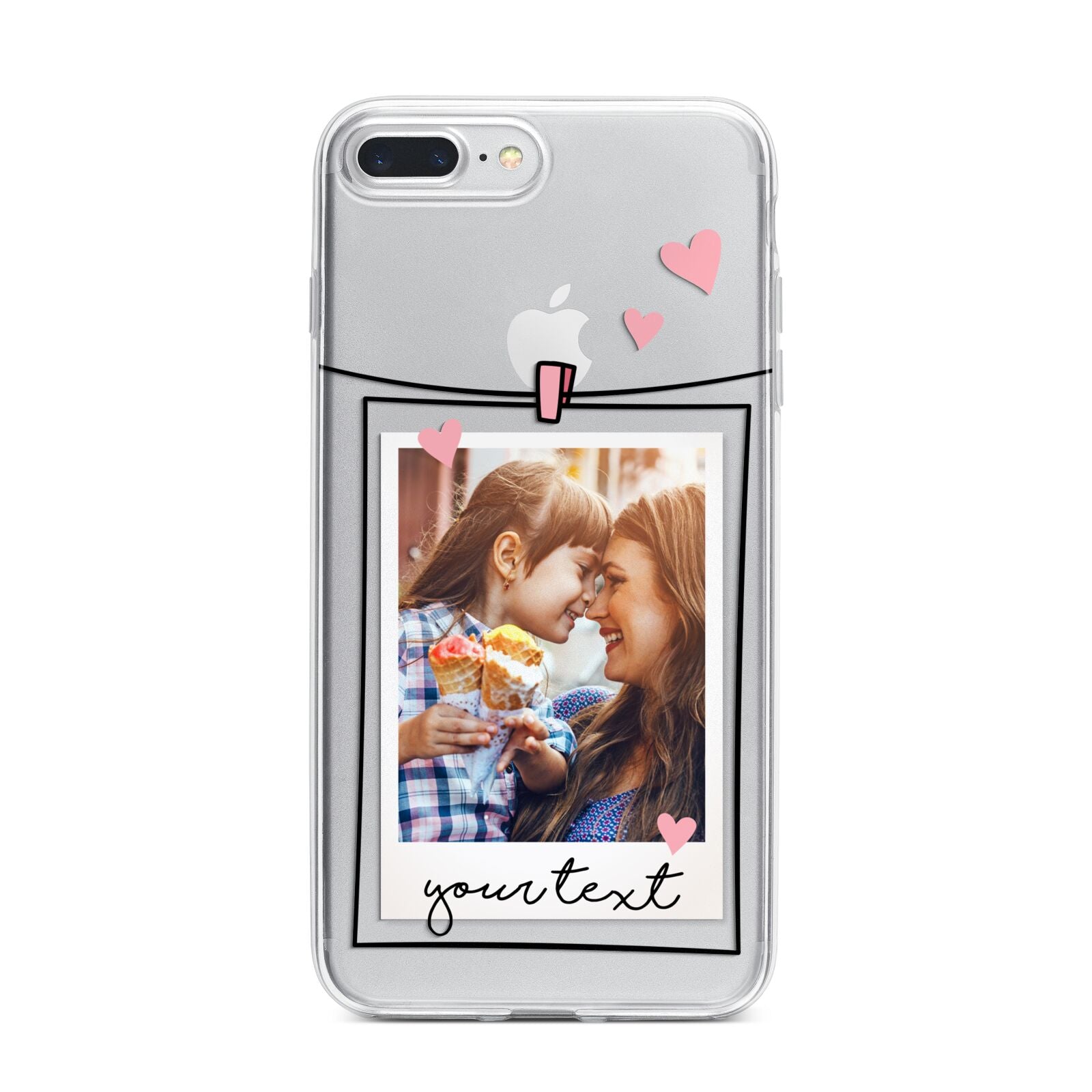 Mother s Day Photo iPhone 7 Plus Bumper Case on Silver iPhone