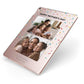 Mothers Day Confetti Photos with Names Apple iPad Case on Rose Gold iPad Side View
