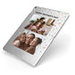 Mothers Day Confetti Photos with Names Apple iPad Case on Silver iPad Side View