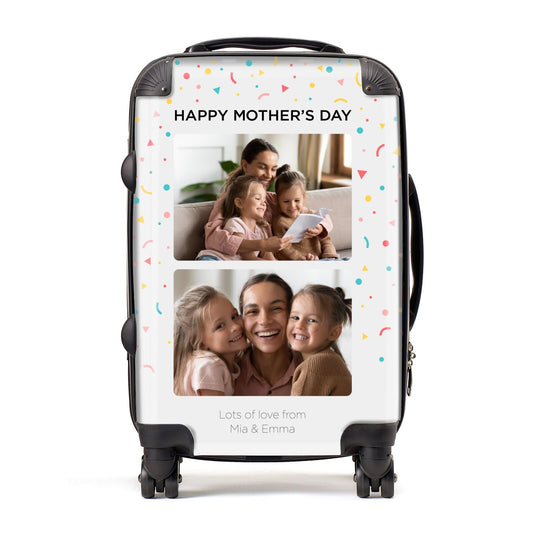 Mothers Day Confetti Photos with Names Suitcase