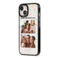Mothers Day Confetti Photos with Names iPhone 13 Black Impact Case Side Angle on Silver phone