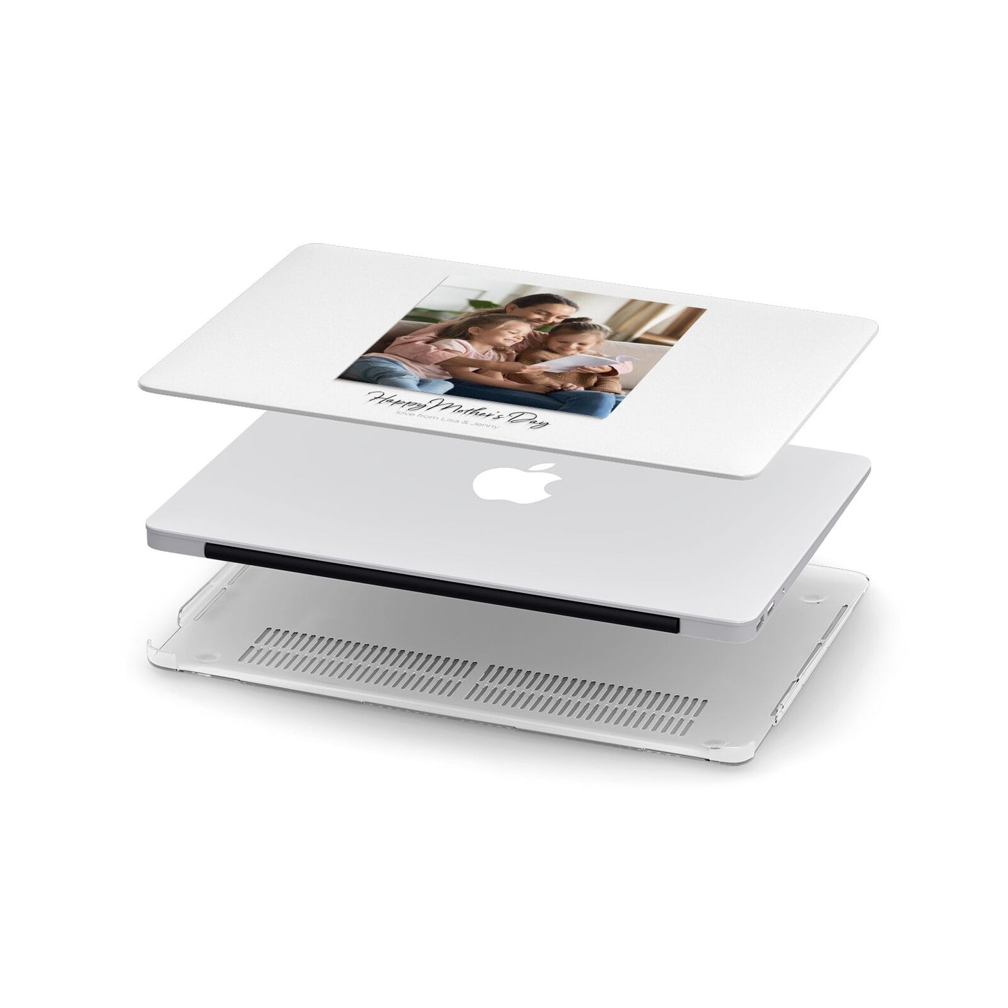 Mothers Day Family Photo Apple MacBook Case in Detail