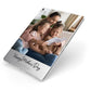 Mothers Day Family Photo Apple iPad Case on Silver iPad Side View