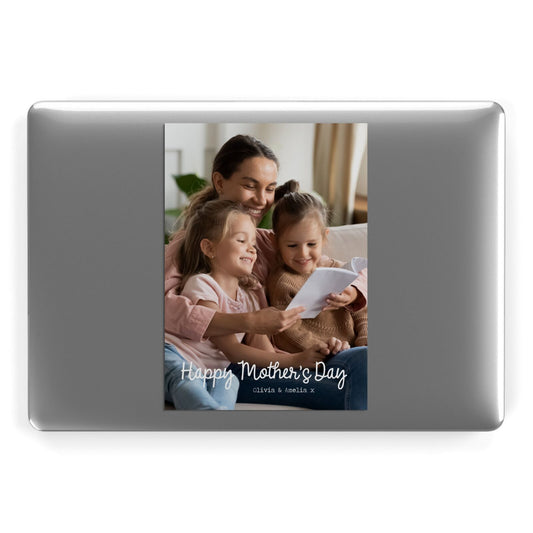 Mothers Day Family Photo with Names Apple MacBook Case