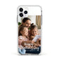 Mothers Day Family Photo with Names Apple iPhone 11 Pro in Silver with White Impact Case
