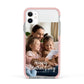 Mothers Day Family Photo with Names Apple iPhone 11 in White with Pink Impact Case