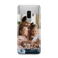 Mothers Day Family Photo with Names Samsung Galaxy S9 Plus Case on Silver phone
