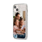 Mothers Day Family Photo with Names iPhone 14 Plus Glitter Tough Case Starlight Angled Image