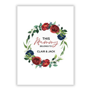 Grußkarte zum Muttertag mit Blumenplakette