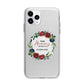 Mothers Day Flower Plaque Apple iPhone 11 Pro in Silver with Bumper Case