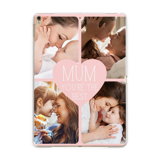 Mothers Day Four Photo Upload Apple iPad Gold Case