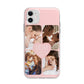 Mothers Day Four Photo Upload Apple iPhone 11 in White with Bumper Case