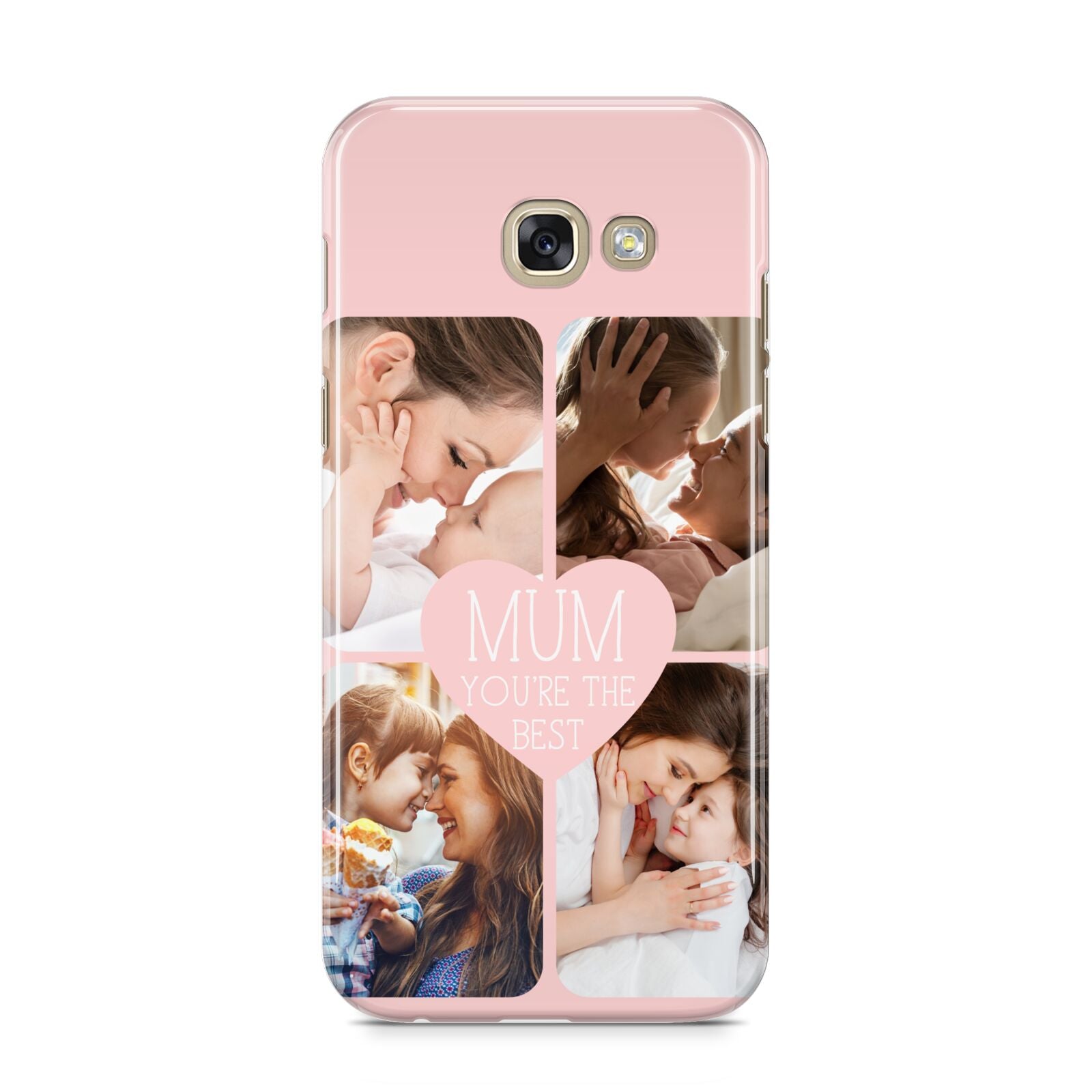 Mothers Day Four Photo Upload Samsung Galaxy A5 2017 Case on gold phone