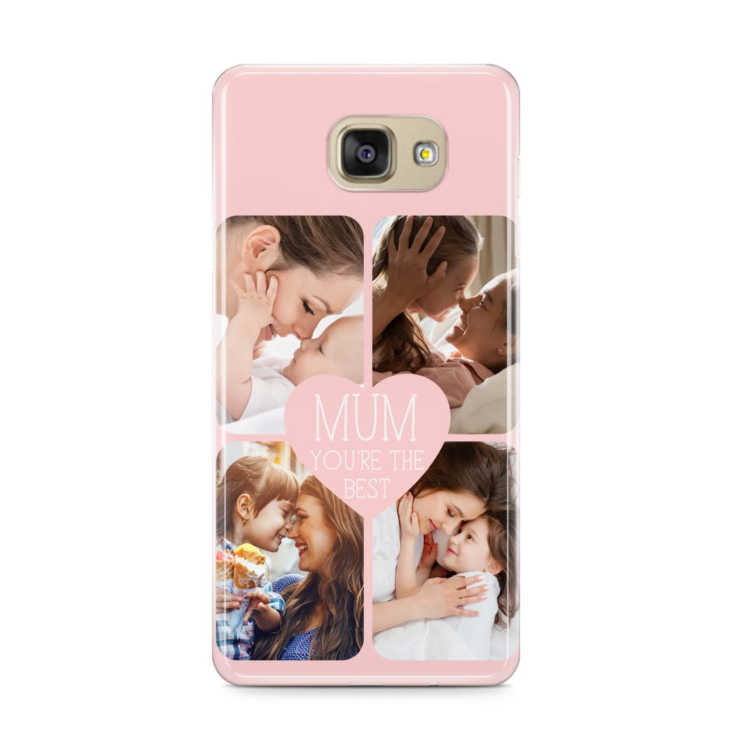 Mothers Day Four Photo Upload Samsung Galaxy A9 2016 Case on gold phone