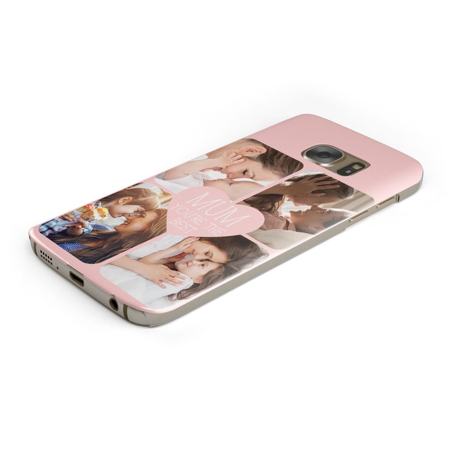 Mothers Day Four Photo Upload Samsung Galaxy Case Bottom Cutout