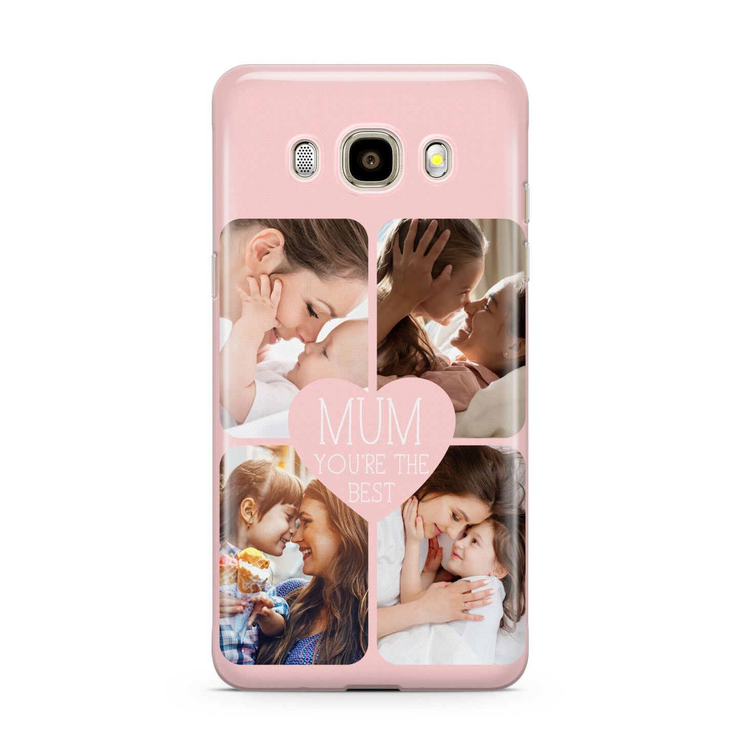 Mothers Day Four Photo Upload Samsung Galaxy J7 2016 Case on gold phone