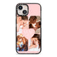 Mothers Day Four Photo Upload iPhone 13 Black Impact Case on Silver phone