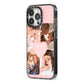 Mothers Day Four Photo Upload iPhone 13 Pro Black Impact Case Side Angle on Silver phone