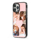 Mothers Day Four Photo Upload iPhone 13 Pro Max Black Impact Case Side Angle on Silver phone