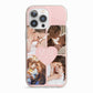 Mothers Day Four Photo Upload iPhone 13 Pro TPU Impact Case with Pink Edges