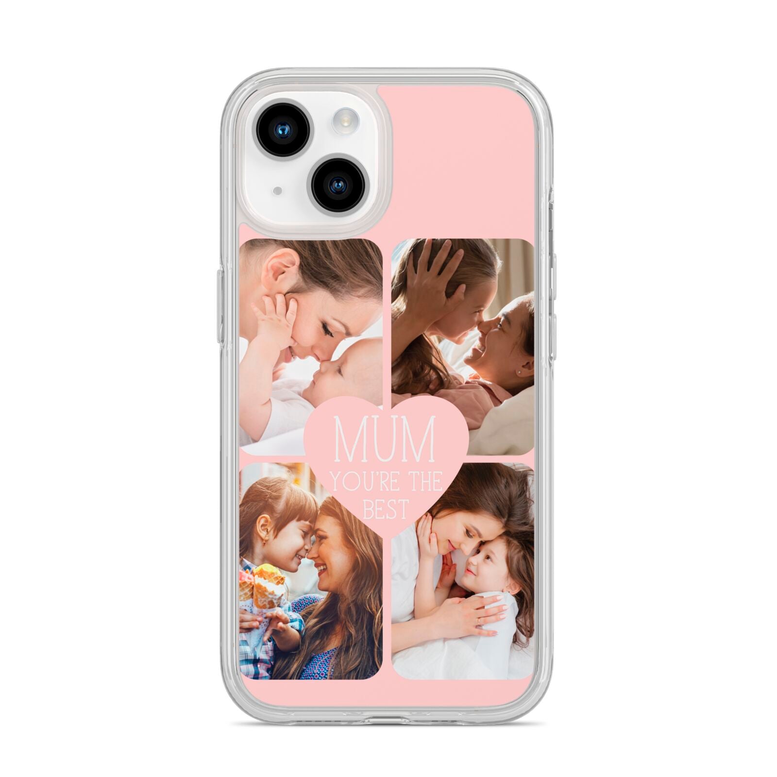 Mothers Day Four Photo Upload iPhone 14 Clear Tough Case Starlight
