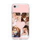 Mothers Day Four Photo Upload iPhone 8 Bumper Case on Silver iPhone