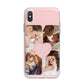 Mothers Day Four Photo Upload iPhone X Bumper Case on Silver iPhone Alternative Image 1