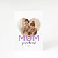 Mothers Day Heart Photo A5 Greetings Card
