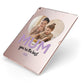Mothers Day Heart Photo Apple iPad Case on Rose Gold iPad Side View