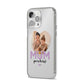 Mothers Day Heart Photo iPhone 14 Pro Max Clear Tough Case Silver Angled Image