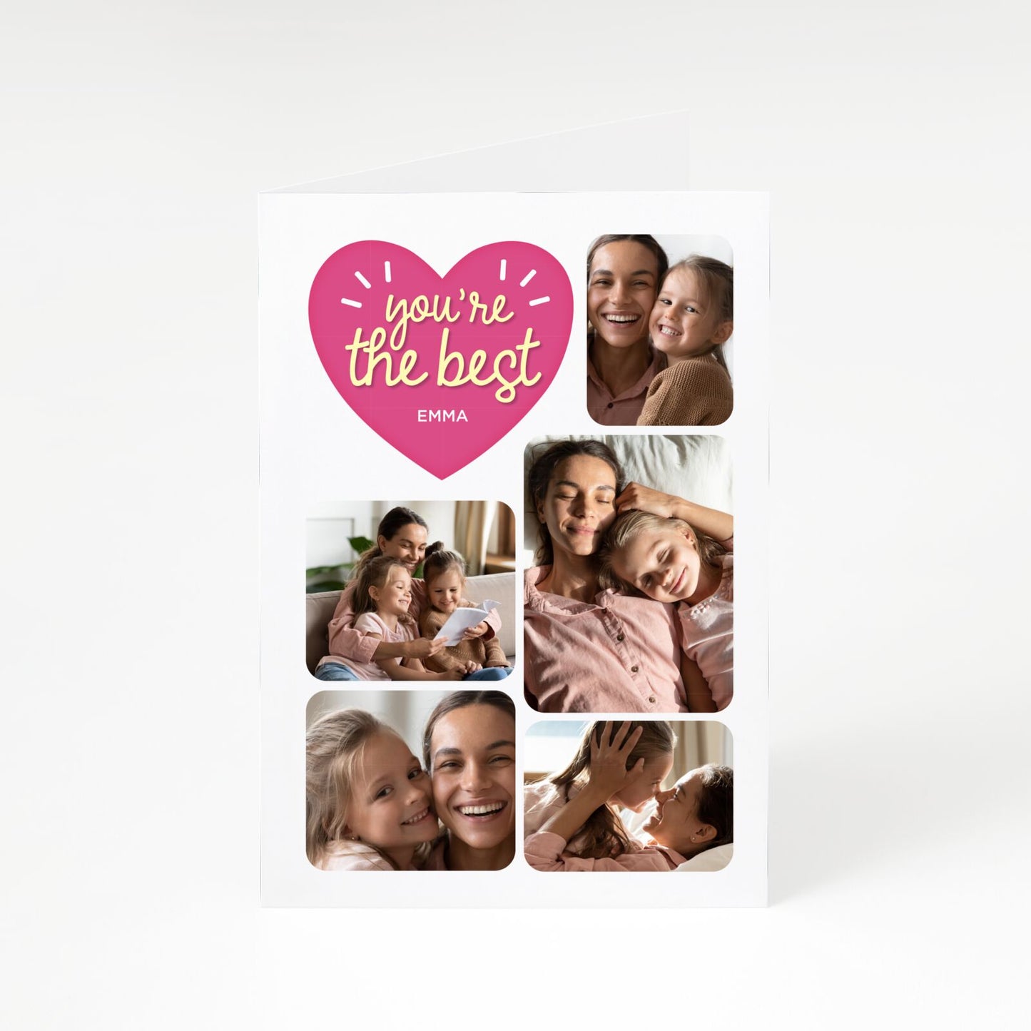 Mothers Day Multi Photo Strip A5 Greetings Card