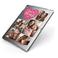 Mothers Day Multi Photo Strip Apple iPad Case on Grey iPad Side View